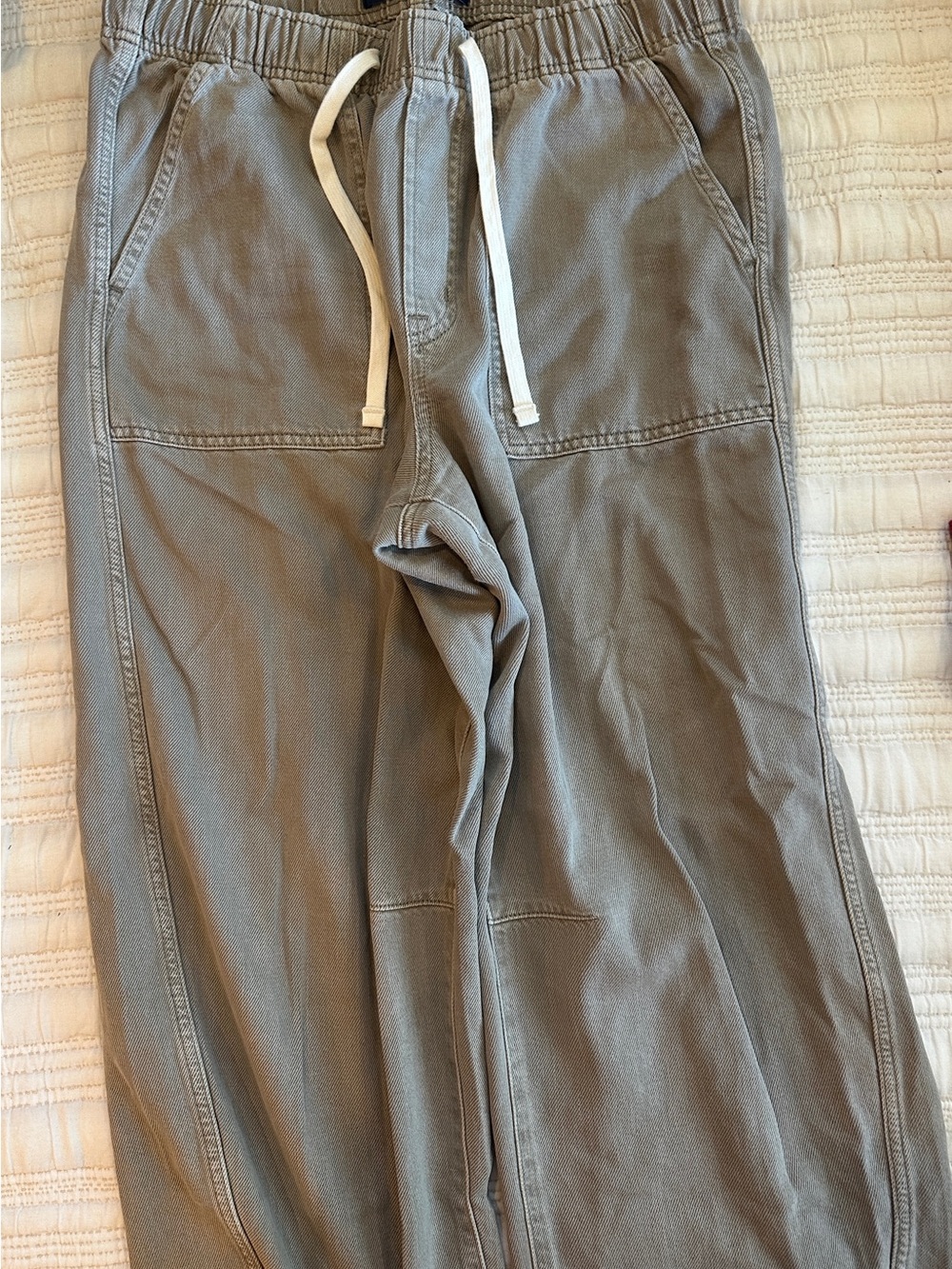 GAP Mid Rise SuperSoft Pull-On Barrel Jeans
